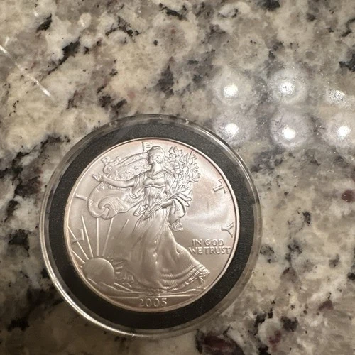 2005 ASE American Silver Eagle .999 Fine Silver Bullion Coin