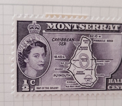 Montserrat, Queen Elisabeth II ein Neuwert gezungen half cent.