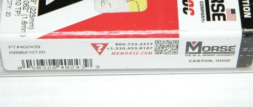 15x MK Morse RB96210T20 9" x 7/8" x .062 10 TPI Havoc Recip Bimetal Blades - Picture 4 of 6