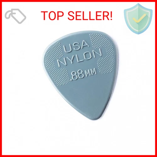 JIM DUNLOP .88mm Nylon Standard Guitar Picks, 12 Pack