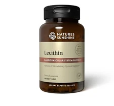 Lecithin - 180 softgels (Soy Lecithin) Cardiovascular Support, nerve & circulato