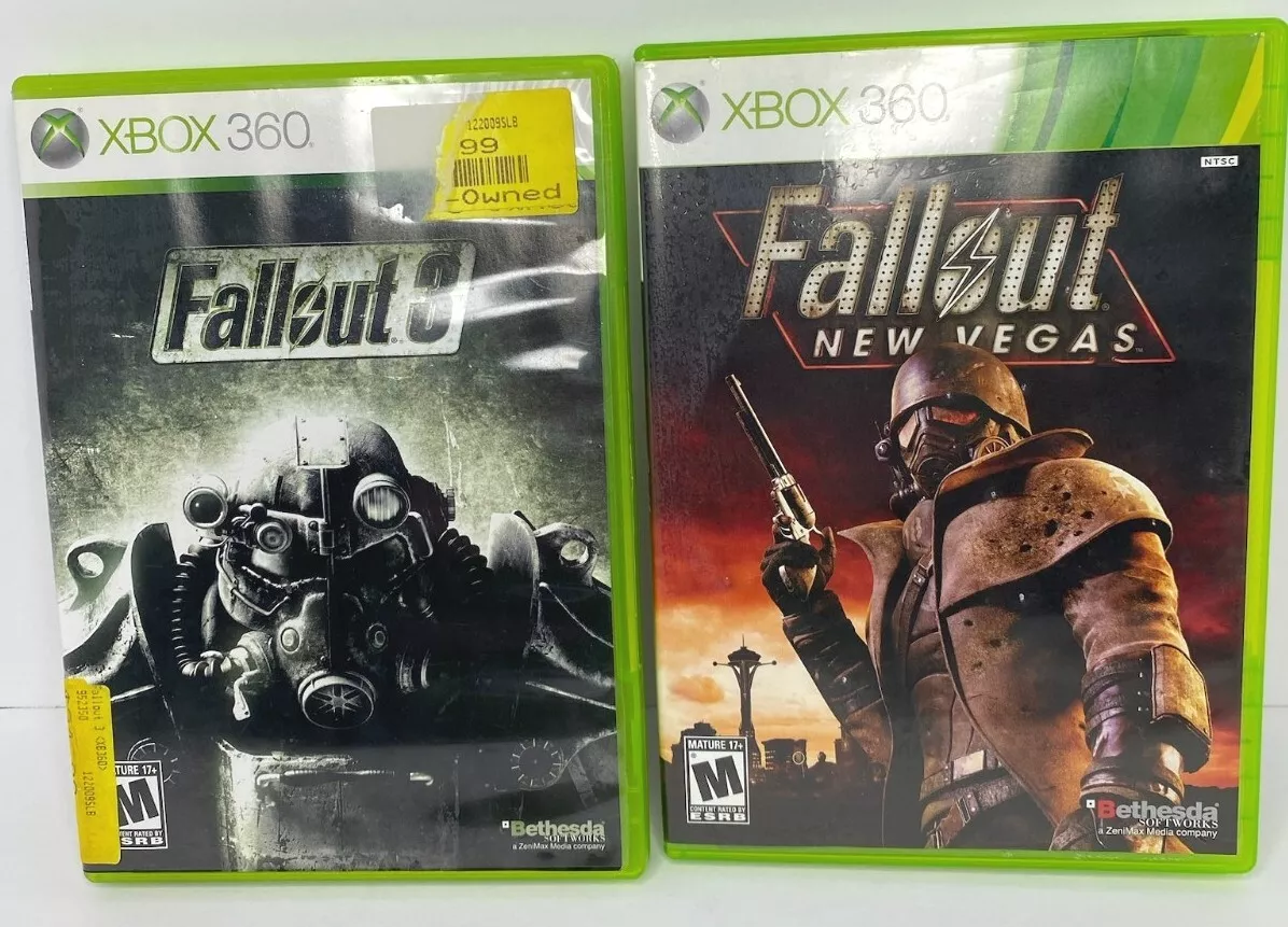 Set of 2 Xbox 360 Fallout 3 & Fallout New Vegas Video Games