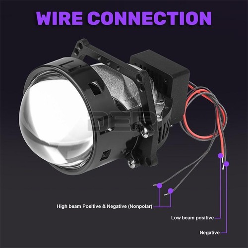 2PC Bi-LED RHD 3.0" Projector Lens Headlight Kit For G5 D2S D4S D1S D3S Retrofit - Picture 12 of 12