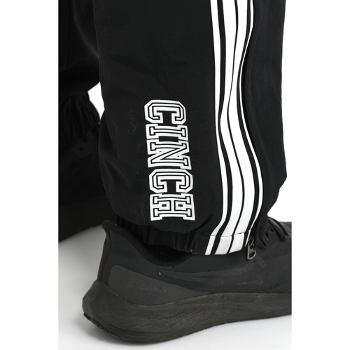 Cinch Men's Vintage Logo Nylon Wind Black Pants MB90036002 - 第 4/12 張圖片