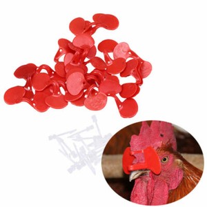 Pack of 20 Chicken Eyes Peeper Glasses Spectacles Anti-pecking Hen Blinder