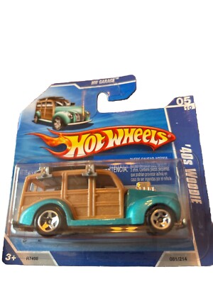 Mattel HOT WHEELS 1979 40's FORD WOODIE W/ Surf Boards  Woody HW Garage 2010