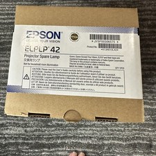 GENUINE ORIGINAL OEM EPSON ELPLP42 LAMP FOR EMP-83H EMP-83HE EMP-X56 EX90 Sealed