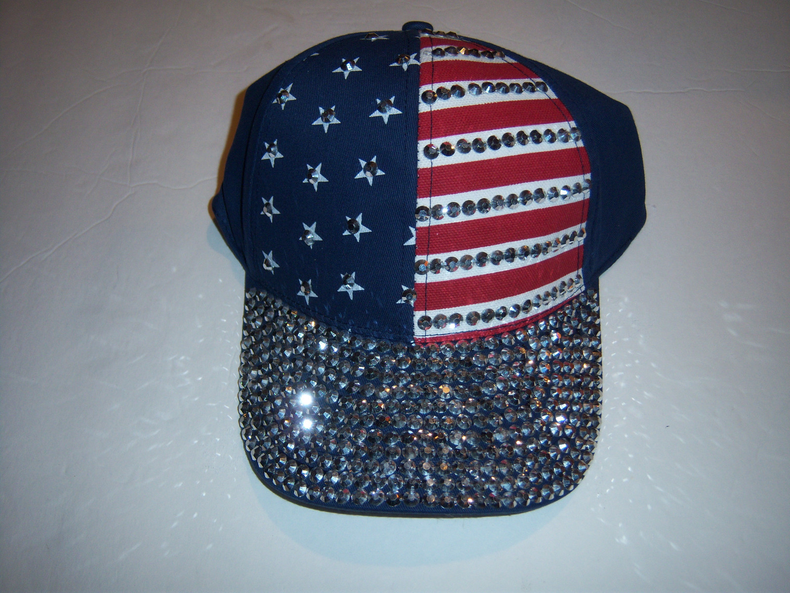 rhinestone ball cap