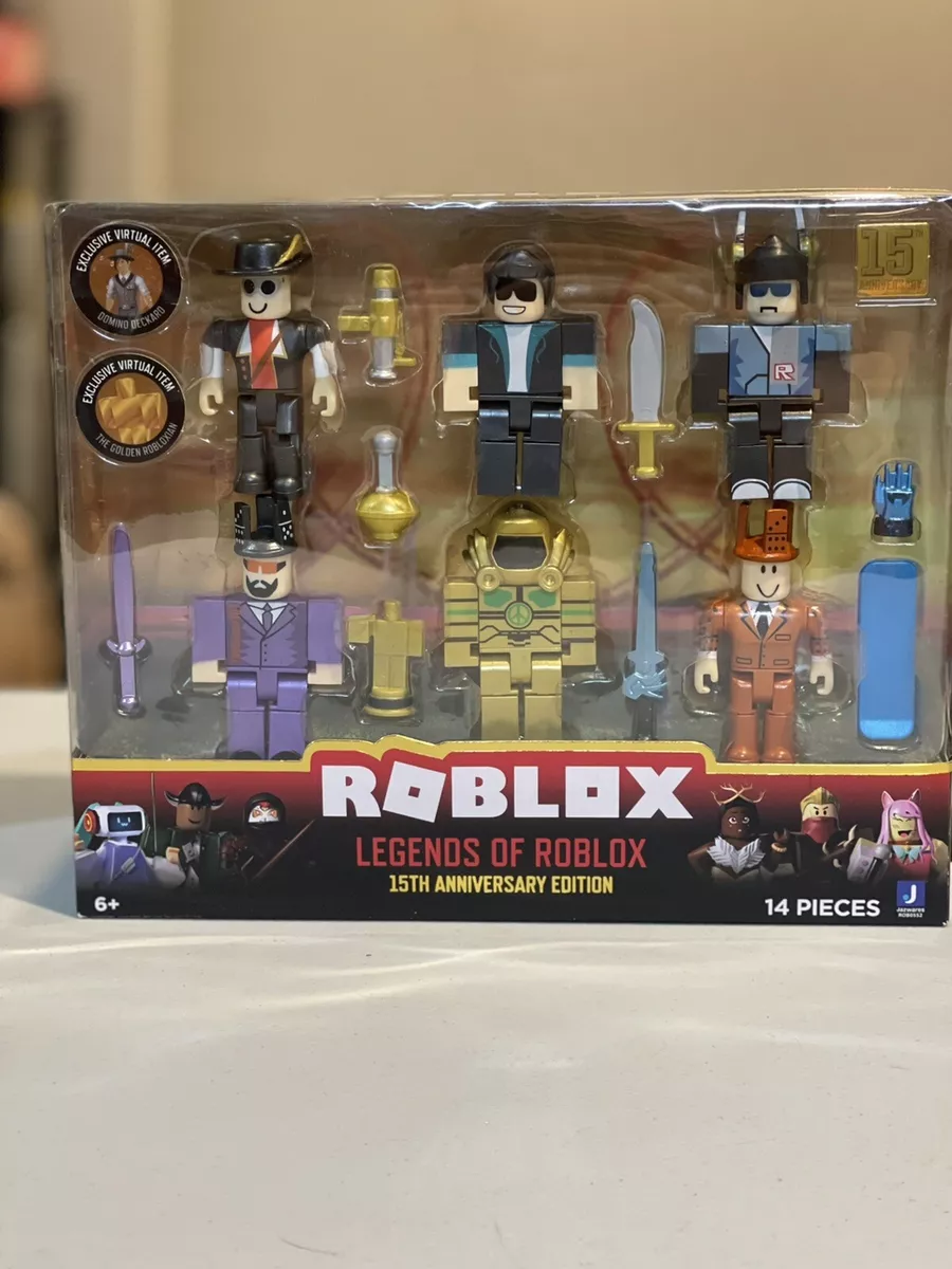 Jazwares Legends of Roblox 15th Anniversary, 6 Action Figure Pack *2 ITEM  CODES*