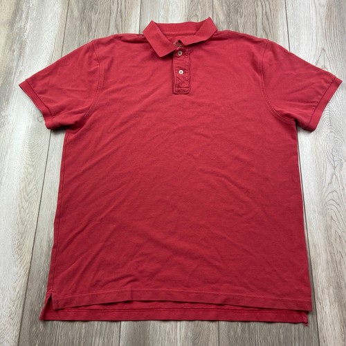 J. Crew Polo Shirt Mens Large Red Short 