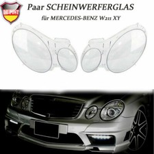 2x Scheinwerferglas Streuscheibe Linse F&uuml;r Mercedes W211 2002-2008 Transparent
