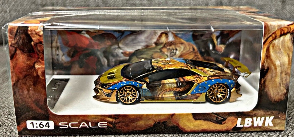 LB★PERFORMANCE 1/64 AVENTADOR ミニカー JEC 1/64 LB Works Lamborghini Aventador Zero Fighter V2.0