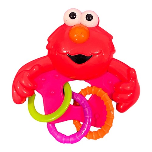 Sesame Street Elmo Red Baby Rattle With Rings Baby Toy Baby King