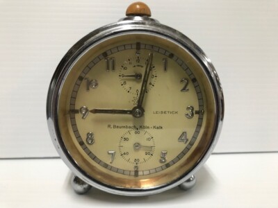 Junghans Leisetick Vintage Alarm Clock, not working, for parts or repair only