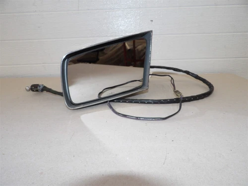 CADILLAC DEVILLE FLEETWOOD FWD 1985 CABLE OPERATED HEATED LH DOOR MIRROR CHROME