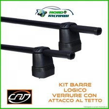 Barre Portatutto Tema Nere Per Nissan Micra/March K12 5 Porte 2002-2010 Tetto Liscio – Acciaio Zincato, Carico 50kg