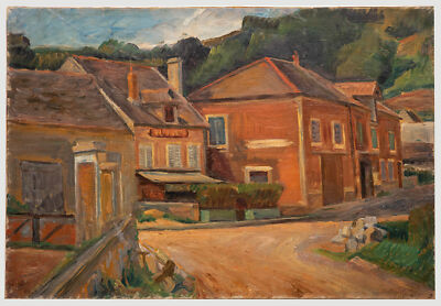 Bertrand Py (1895-1973) - Ölgemälde, Mitte Des 20. Jahrhunderts, Ländliches D...