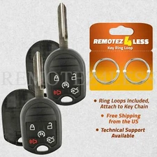 2 Shell Case For 2011 2012 2013 2014 2015 Ford Edge Keyless Entry Remote Key Fob