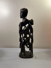Vintage African Makonde Tanzania Wood Grouped Sculpture 