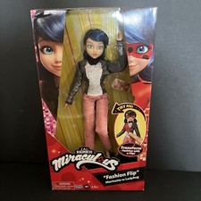 Miraculous Ladybug Fashion Flip with Sequin Outfit Doll Playmates