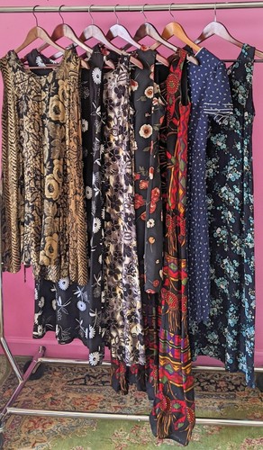 Lot Of 7 Vintage Dresses/1980's Dress Lot/Casual D