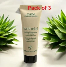 Aveda Hand Relief Moisturizing Creme Calming shampure  Aroma .85 Oz (Pack of 3)