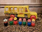 Fisher Price School Bus #192 Little People Vintage Toy Complete Works Great