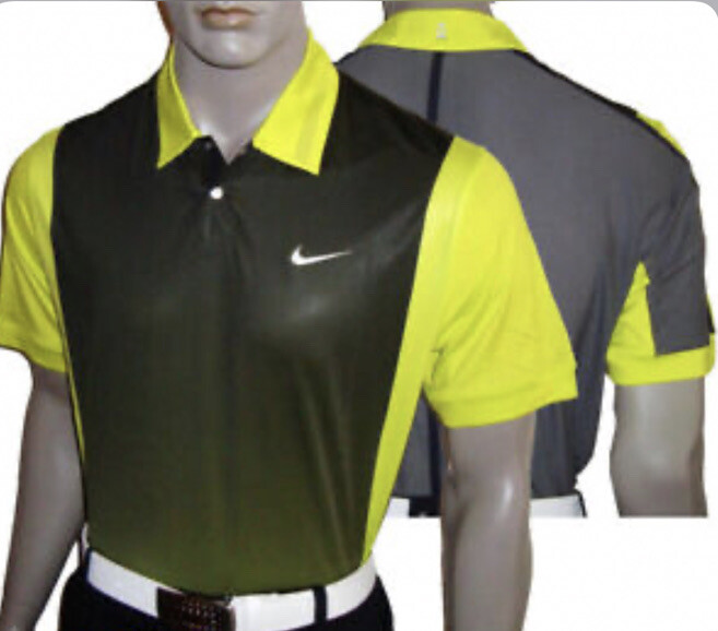 Nike TW Tiger Woods Perforated Panel Polo Shirt 542068-307 - Gray