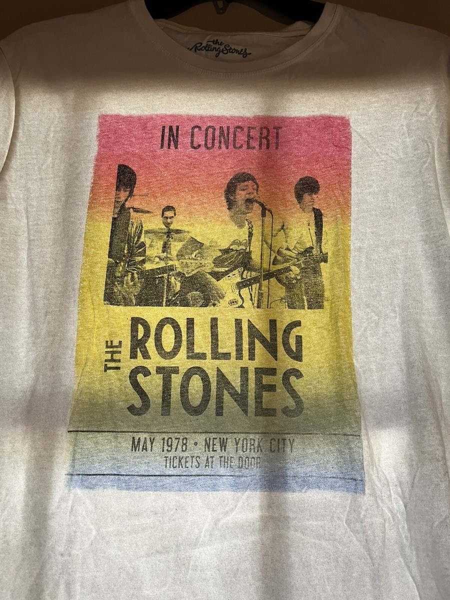 Rolling Stones In Concert White T-shirt Size M | eBay