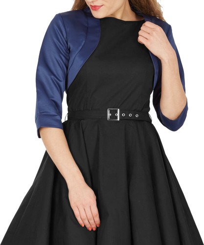 Satin Bridesmaid Wedding Prom Half Sleeve Shrug Bolero Cardi Jacket Top - Picture 9 of 26
