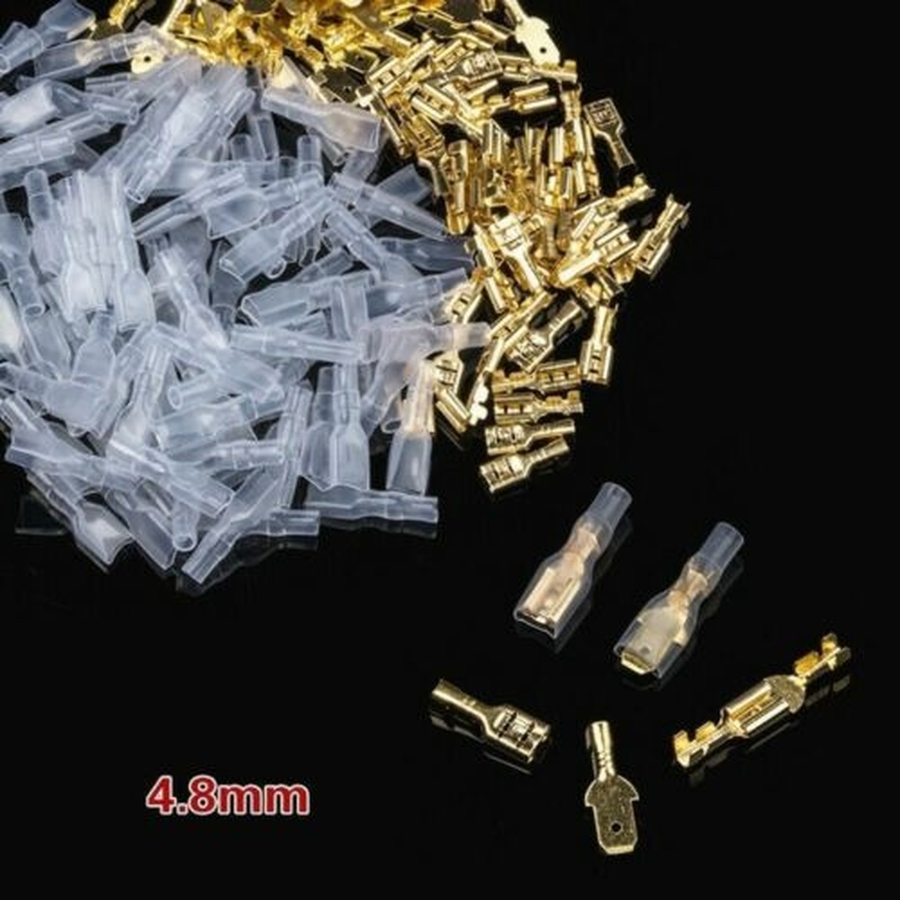 JOYELEC Kabelschuhe Set 520 Teile - Flachsteckhülsen 2.8mm 4.8mm 6.3mm