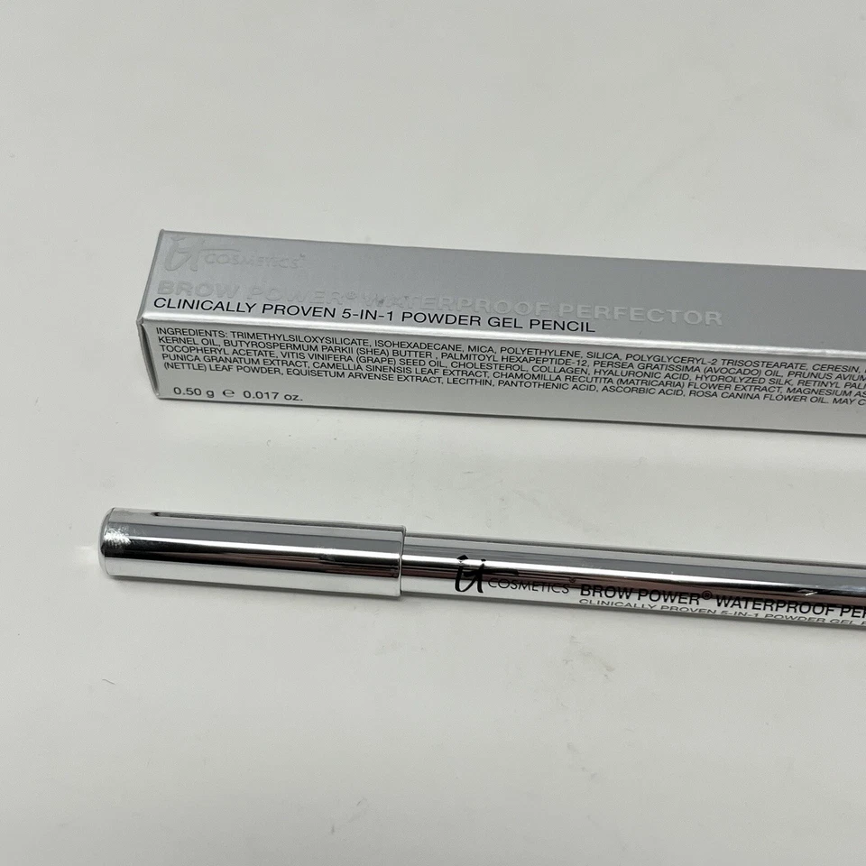 IT Cosmetics Brow Power Perfector 5 In 1 Waterproof Powder Gel Pencil Gray .5g - Image 2 of 4