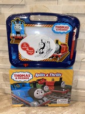 Thomas  Friends Spills  Thrills 22 Page Storybook  Magnetic Drawing Kit