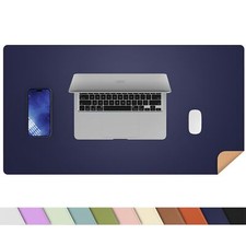 Dual-Sided Desk Pad Natural Cork  PU Leather Large Mouse mats for Office and...