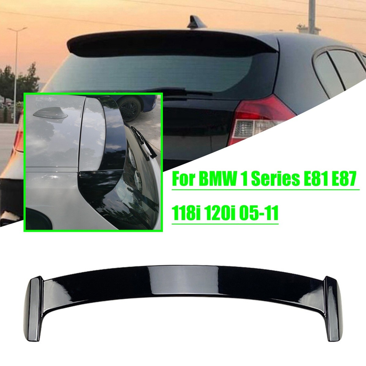 Rear Roof Spoiler For BMW 1 Series E81 E87 120i 118i 116i