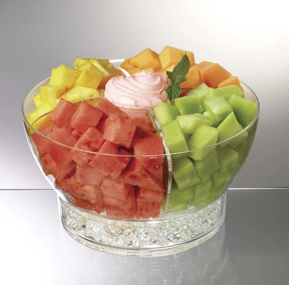 Prodyne Cold Ice Acrylic Bowl, 6.5 Qt, Off-white - Image 4 of 4