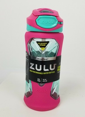 Nalgene BPA Free Wide Mouth 16oz Tritan Clear Pink Water Bottle