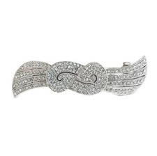 Beautiful Crystal Hair Barrette, Flower Girl Hair Clip