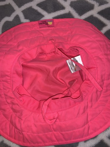 SUN PROTECTION ZONE Hot Pink Child's Fishing Floppy Hat Cap Covers Neck UPF 50 - Picture 4 of 4
