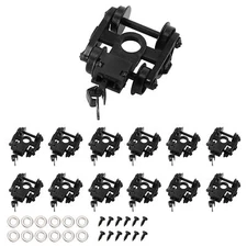 12pcs N Scale 1:160 Roller Bearing Truck Coupler Plastic Wheels Screw Washer