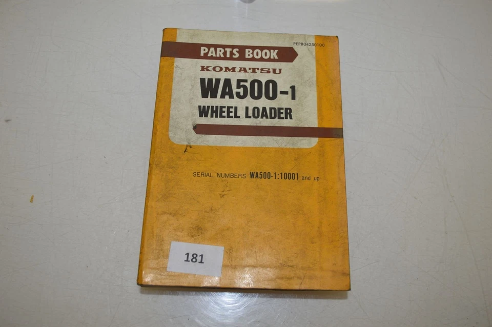 B081 - Komatsu Parts Book - Teile-Katalog für WA 500-1 Radlader - Bild 1 von 1