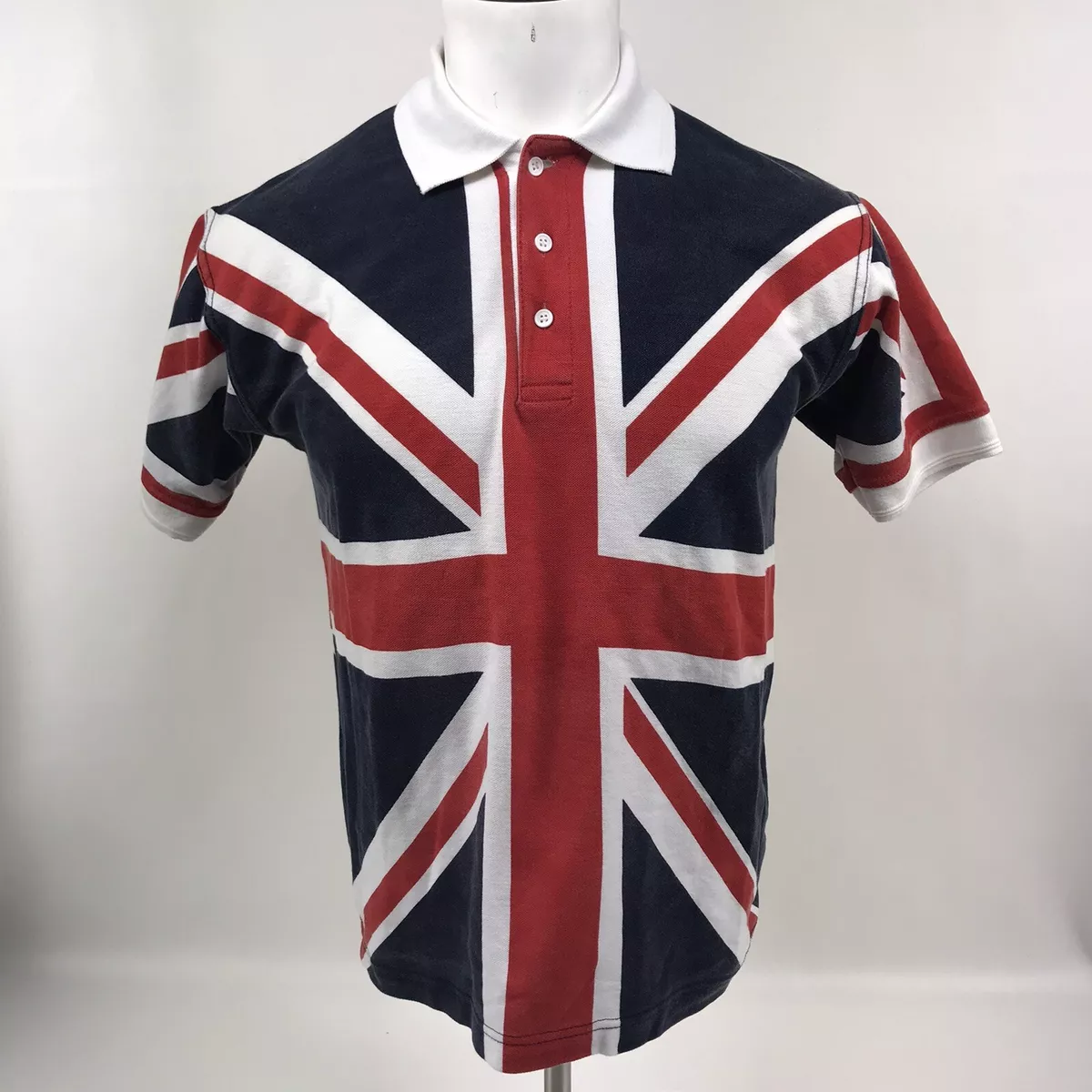 Union jack collar polo shirt cheap