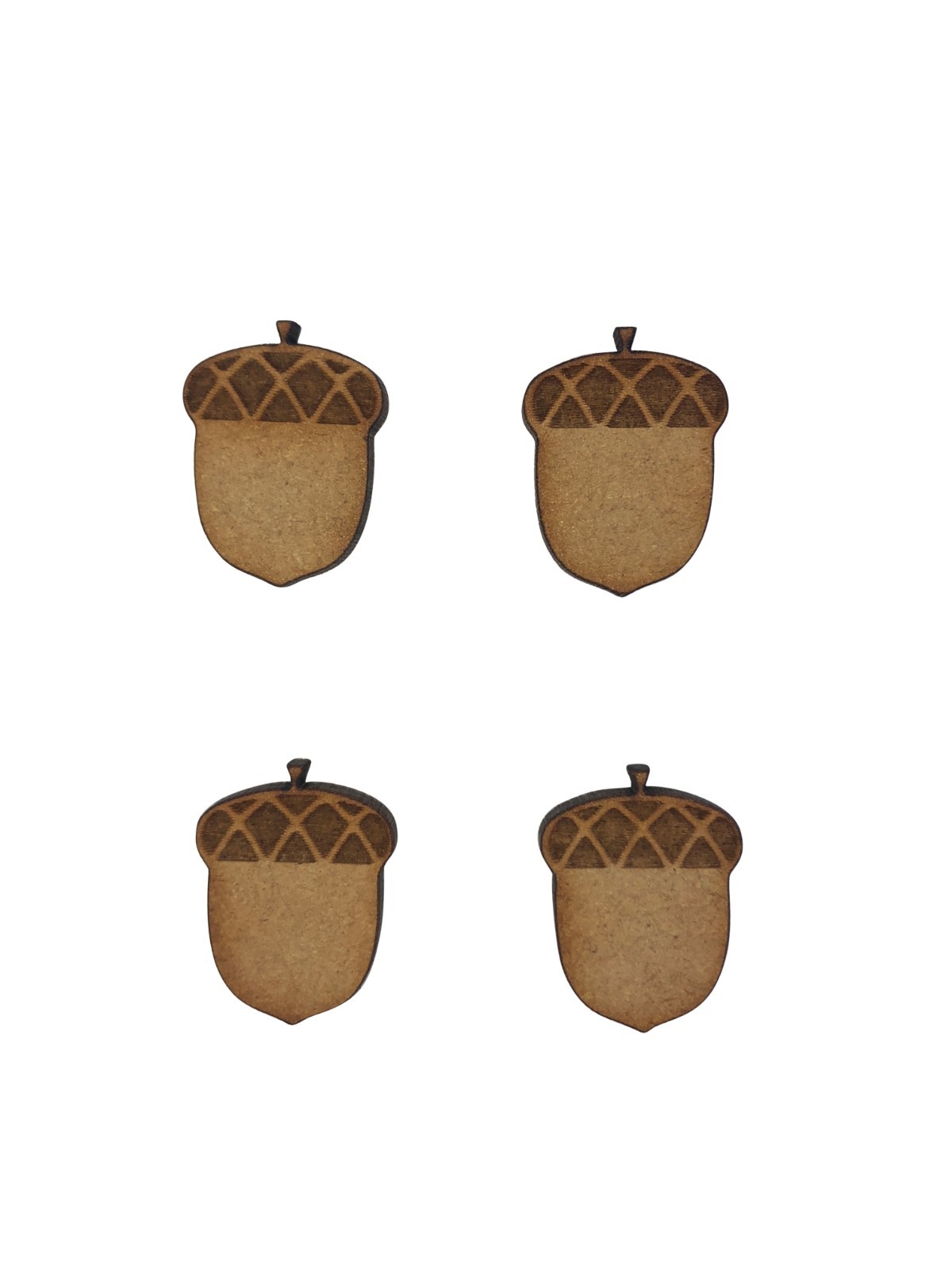 20x Acorns 2cm Wood Craft Embelishments Laser Cut Shape MDF