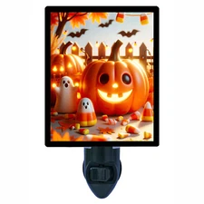 Halloween Decorative Photo Night Light, Halloween Happiness, Pumpkins