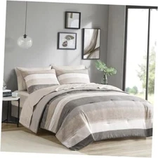  Essentials King Comforter Set, Bed in A Bag Comforter & Sheet Set, Modern 