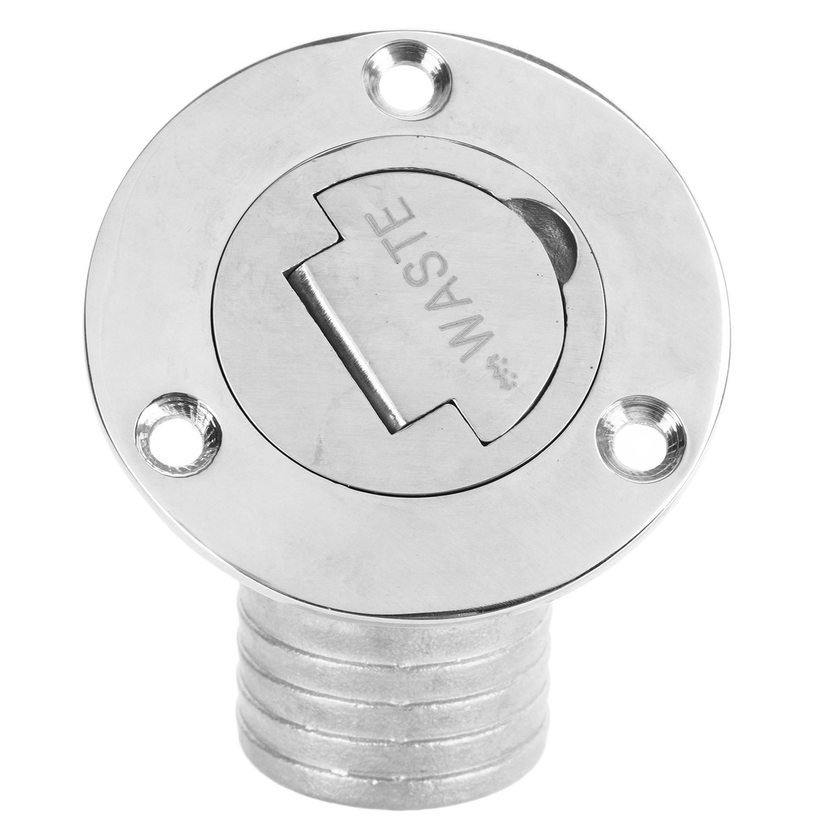 WASTE)Boat Deck Filler 45° 316 Stainless Steel 38mm Flip