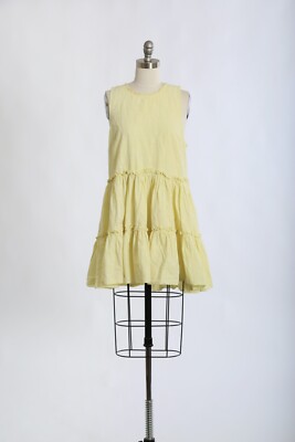5 a 7 Cinq a Sept lime green cotton mini dress