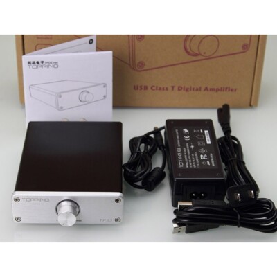 Topping TP23 Class T Digitial Amplifier W/USB DAC & Power Supply, Cables & Box