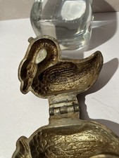 Moule à Glace  oiseau Chocolat  ancien boulanger  etain forme cygne ice mould