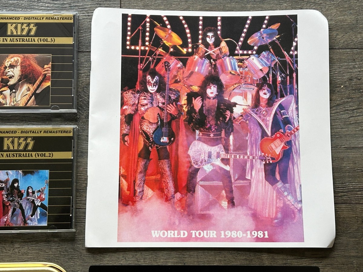 KISS 4 CD Gold Box Set Australia 1980 Unmasked Concert Tour